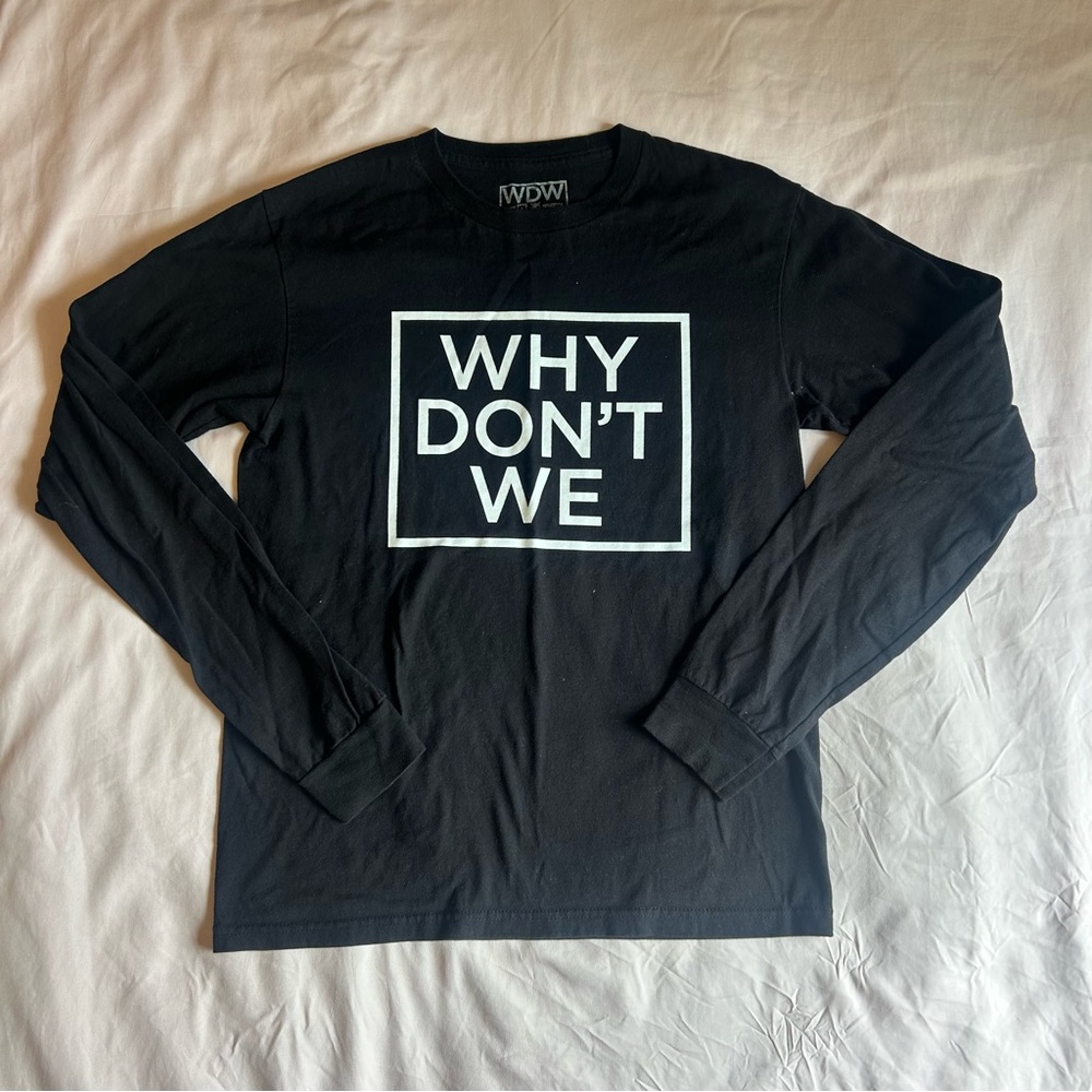 Black Why Don’t We Long Sleeve T-Shirt – Size Small